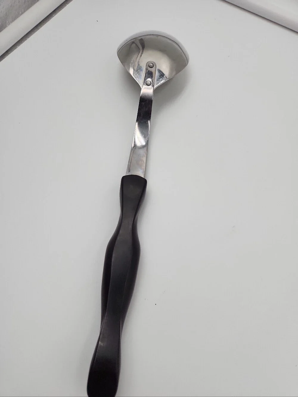 CUTCO 17 KJ Serving Solid Spoon Classic Black/Brown Handle 13” Made in the USA